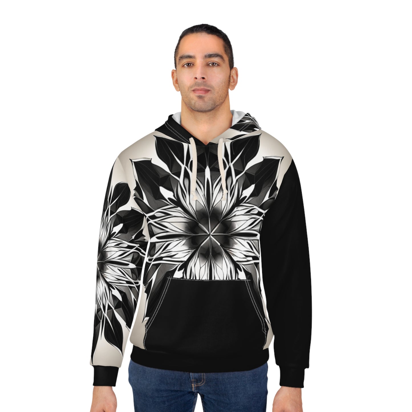 Geometric Flower Hoodie - SacredDesignsFlow Unisex Pullover