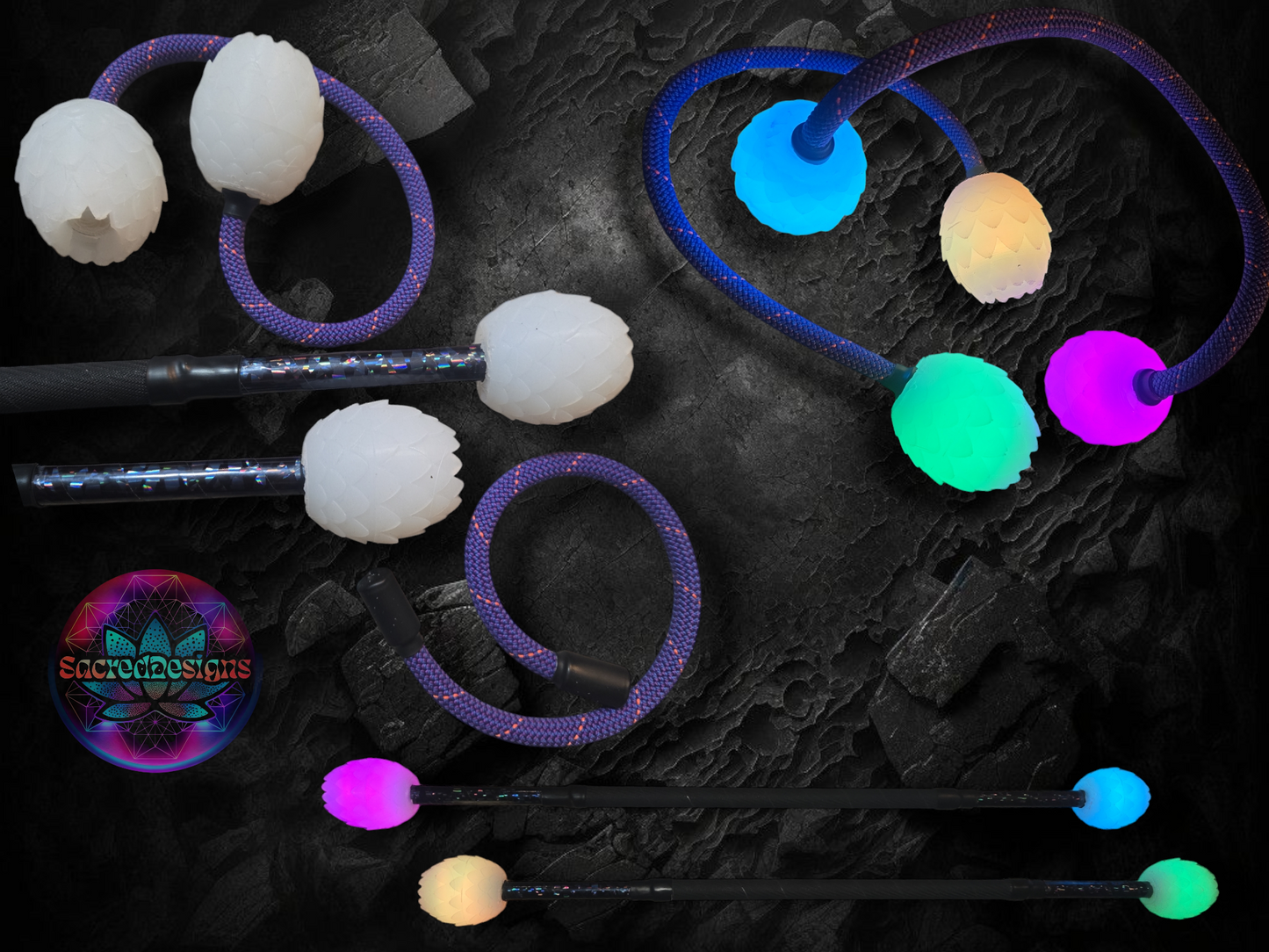 Build your own Dragon Egg Double Staves