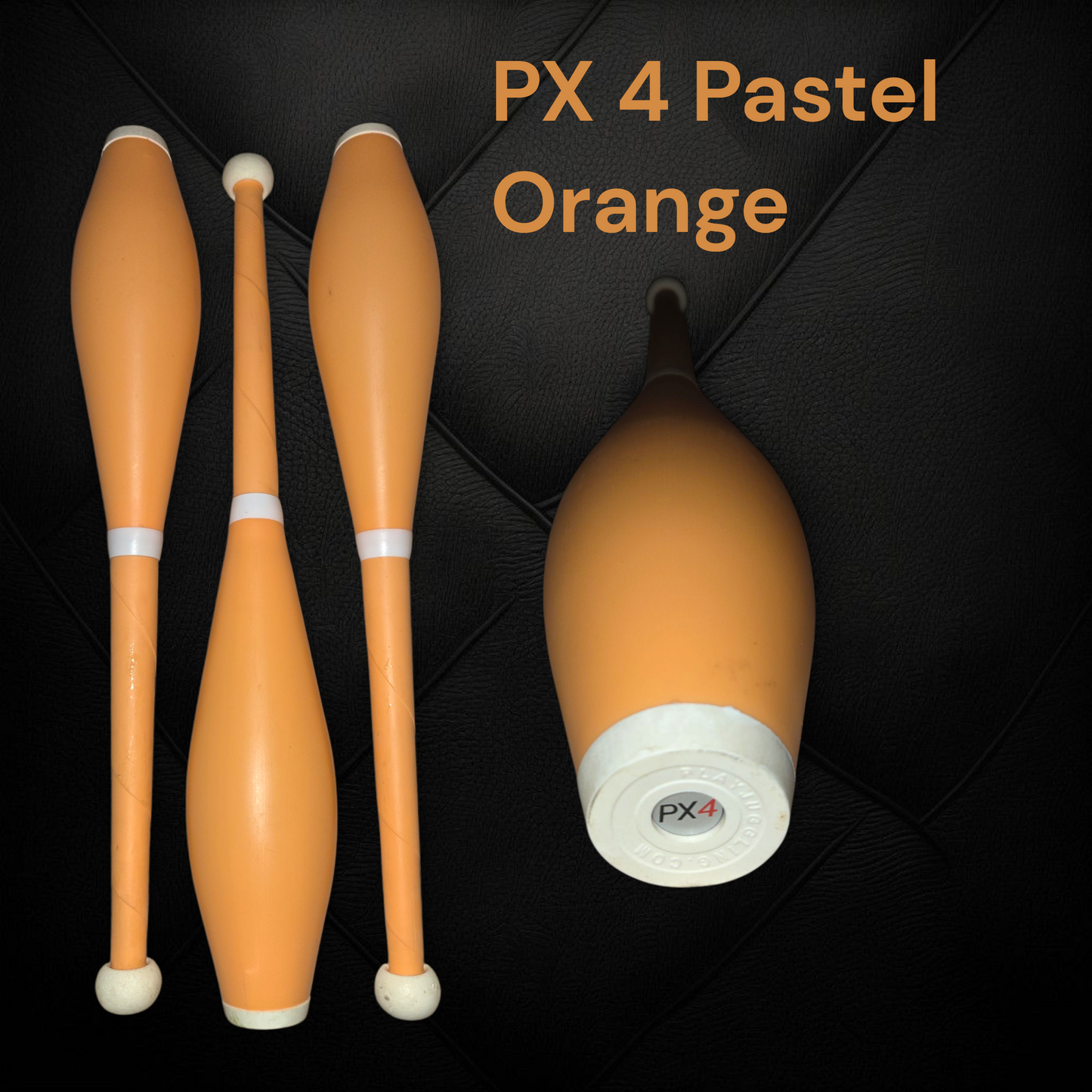 PX 4 Set of 3 Juggling Clubs - Pastel Orange