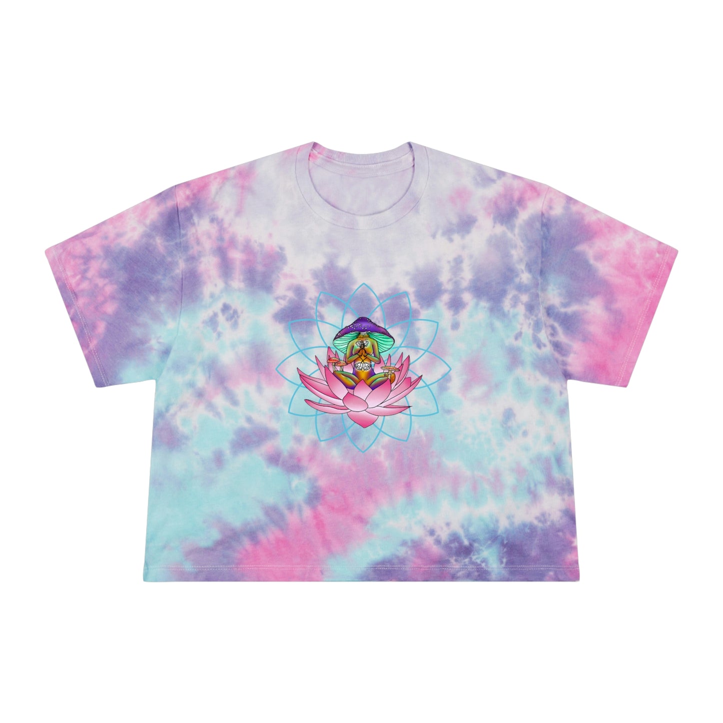 Women's Tie-Dye Sitting Lotus Crop Tee