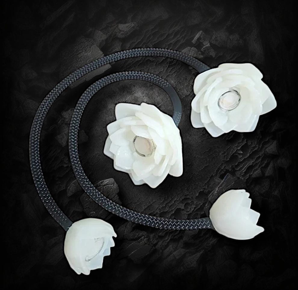 Lotus Poi - Hand poured and Designed from liquid silicone. Each set is poured from scratch