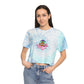 Women's Tie-Dye Sitting Lotus Crop Tee